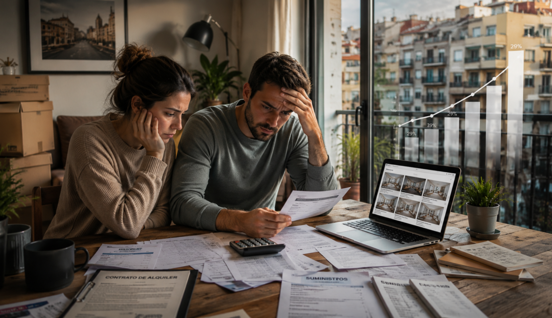 Alquilar una vivienda exige ya casi el 40% de los ingresos familiares