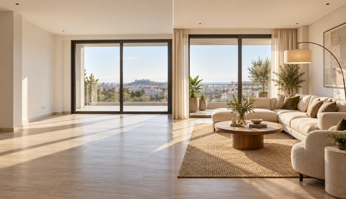 ¿Es mejor vender un piso vacío o amueblado? Descubre qué opción te conviene